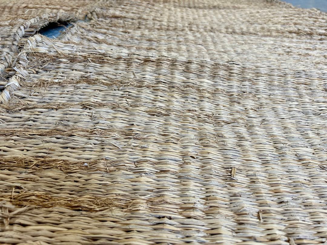 ② むしろ2枚 筵 藁筵 農具 古民具 昭和 レトロ - メルカリ