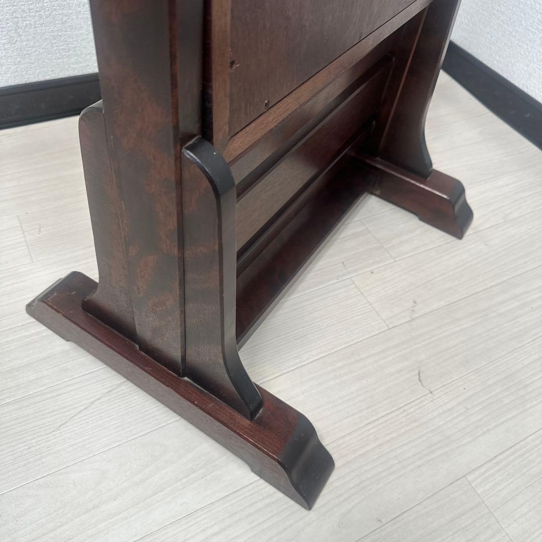 北海道民芸 スタンドミラー 鏡 姿見 全身鏡 樺材 無垢材 和家具 i1※