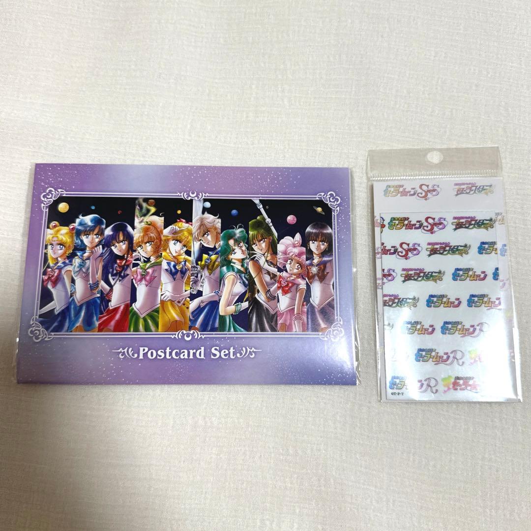 セーラームーン展 ポストカードセットB・90年代アニメロゴステッカー