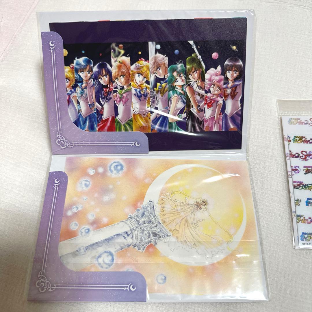 セーラームーン展 ポストカードセットB・90年代アニメロゴステッカー