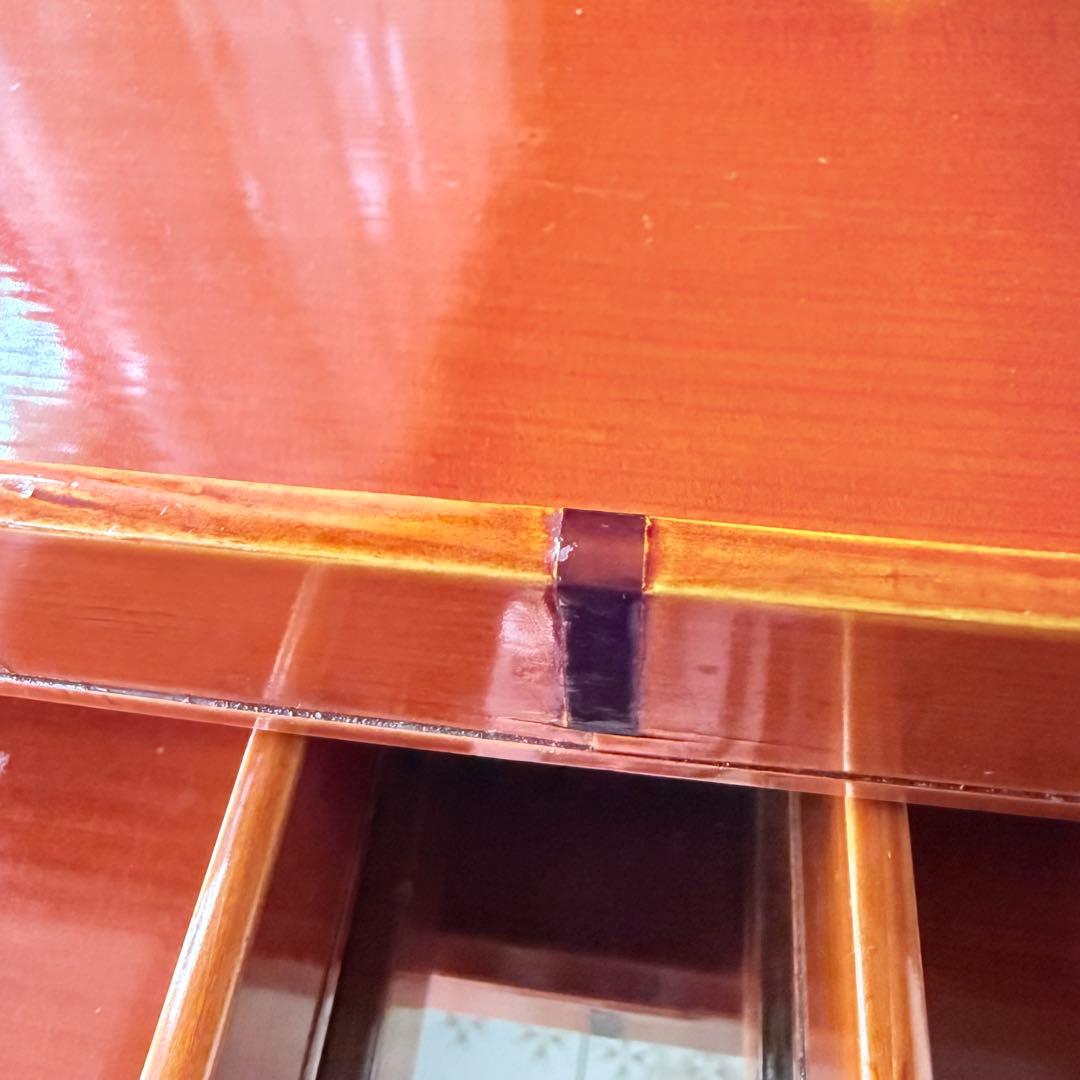 迎春感謝‼️キャラメル色‼️JAPAN 飛騨春慶塗飴色「胴張り御膳」5客木箱入