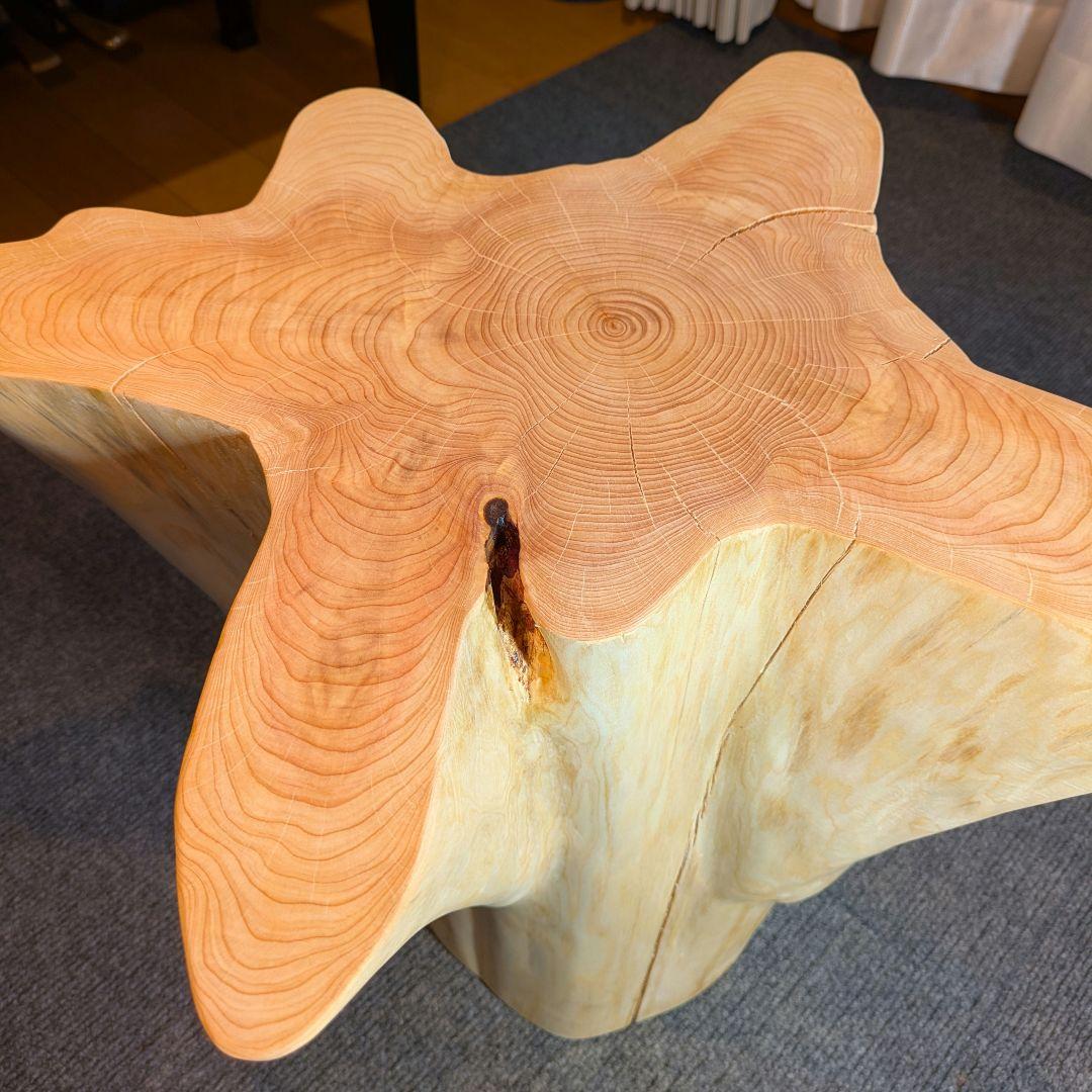 fromjapan6618　檜　切り株　丸太　椅子　スツール 高さ約40㎝