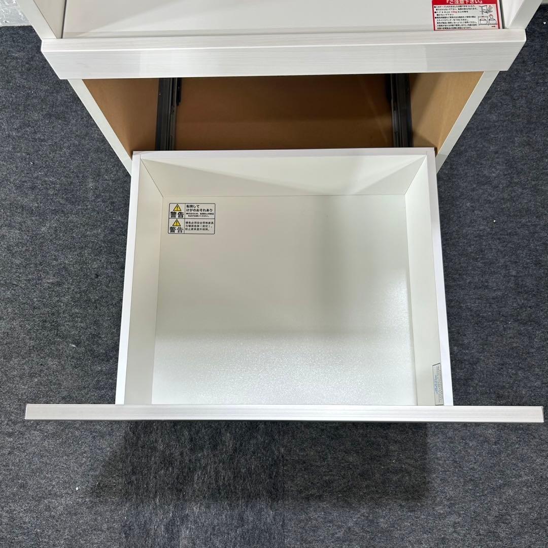 ニトリ 食器棚 リガーレ 60cm ホワイト キッチンボード 家具d4435