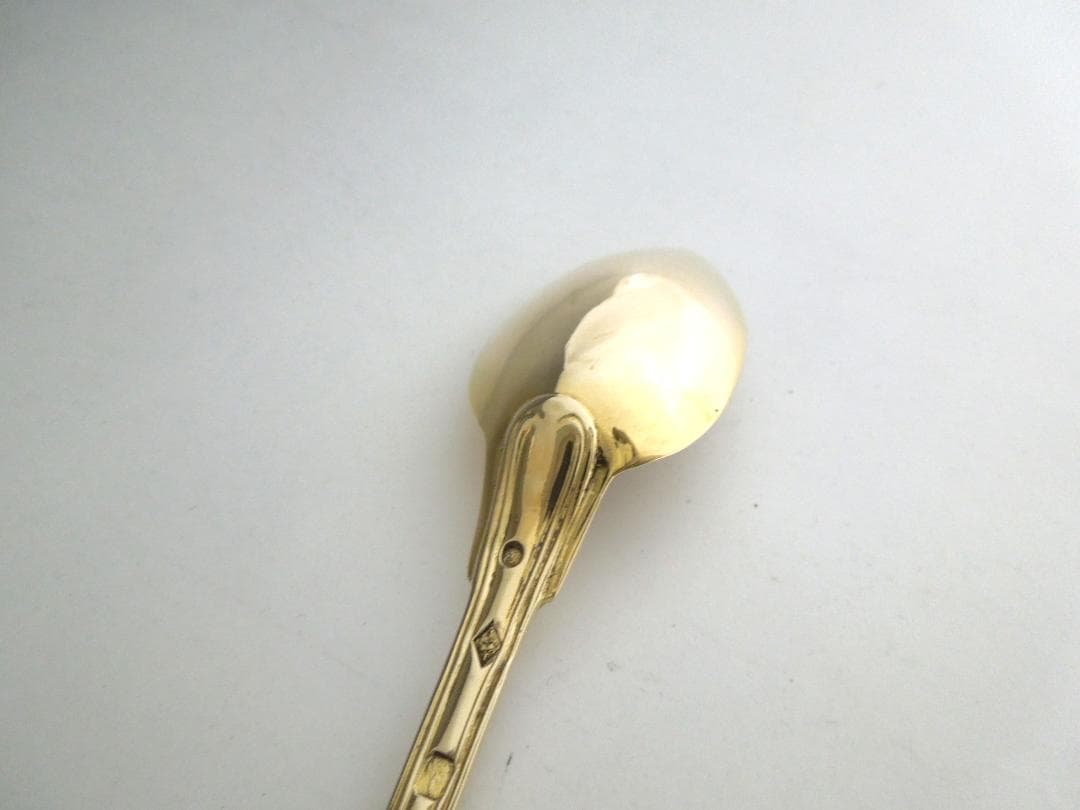 フランス　シルバースプーン　ヴェルメイユ　純銀