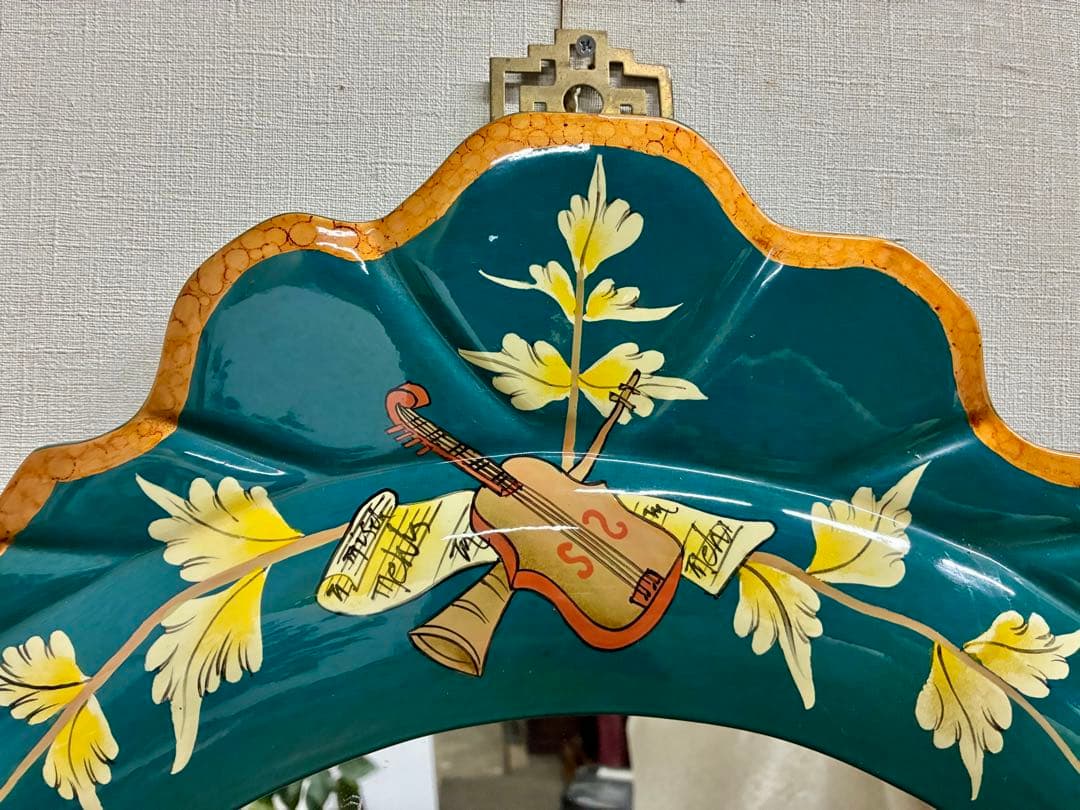 管457☆シノワズリ様式☆ウォールミラー☆壁掛け鏡