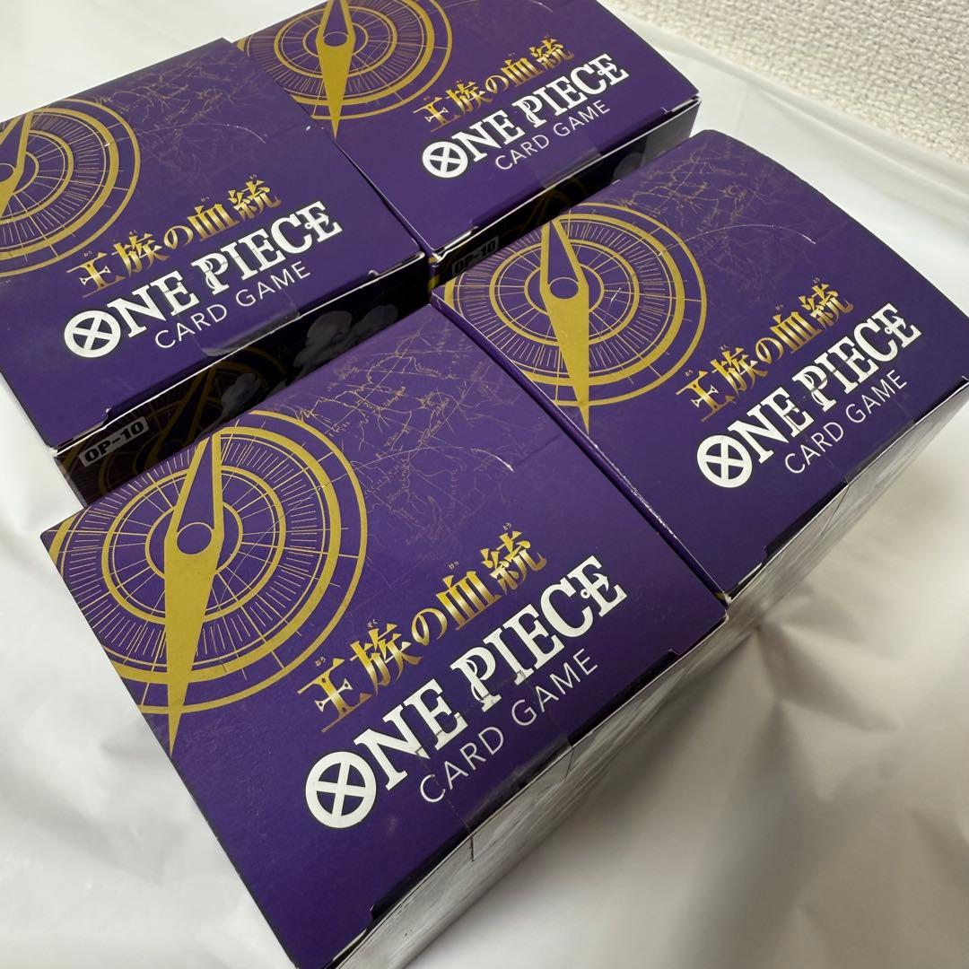 ワンピースカードゲーム 王族の血統 未開封ボックス テープ付き 4個