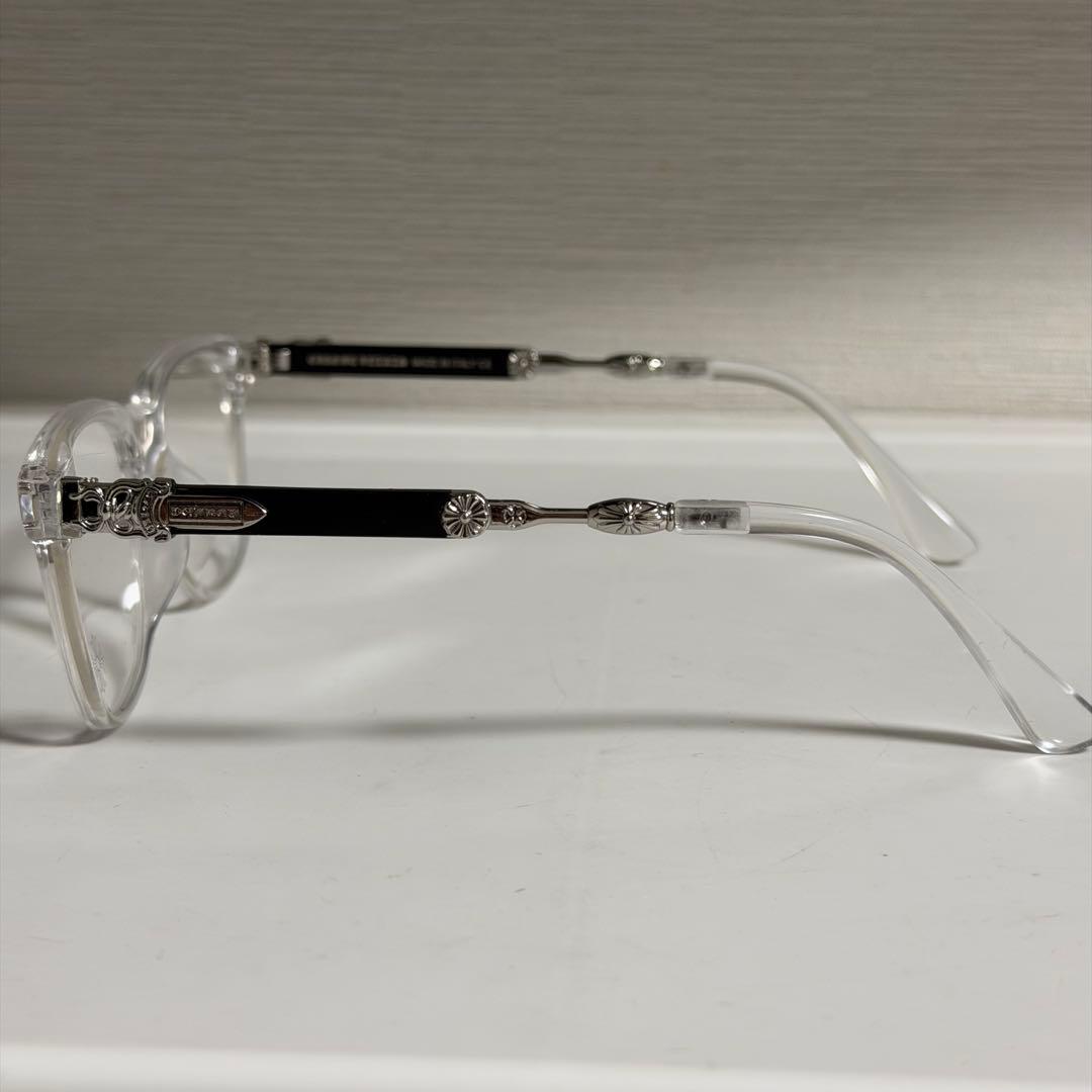 伊達メガネ　サングラス クロス ホワイト&ゴールドy2k クロムハーツ好きに