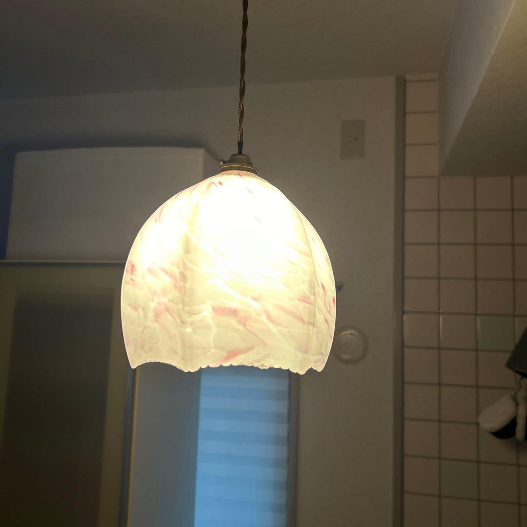 ガラスシェード ランプ ランプシェード 吊り下げランプ