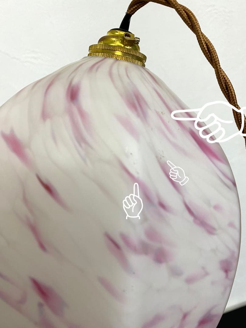 ガラスシェード ランプ ランプシェード 吊り下げランプ