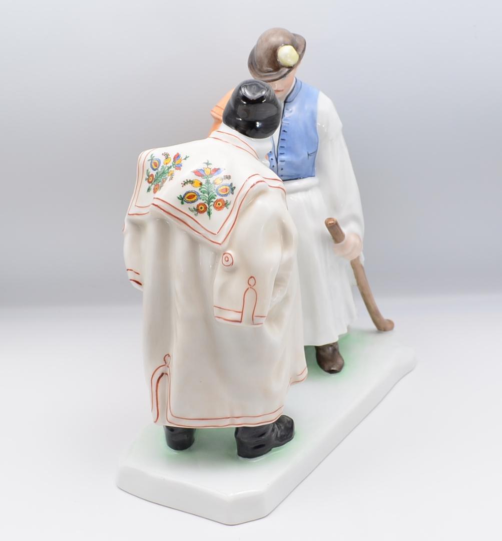 父と子の別れ　＃5506　★ヘレンド　HEREND　ハンガリー　ヴィンテージ