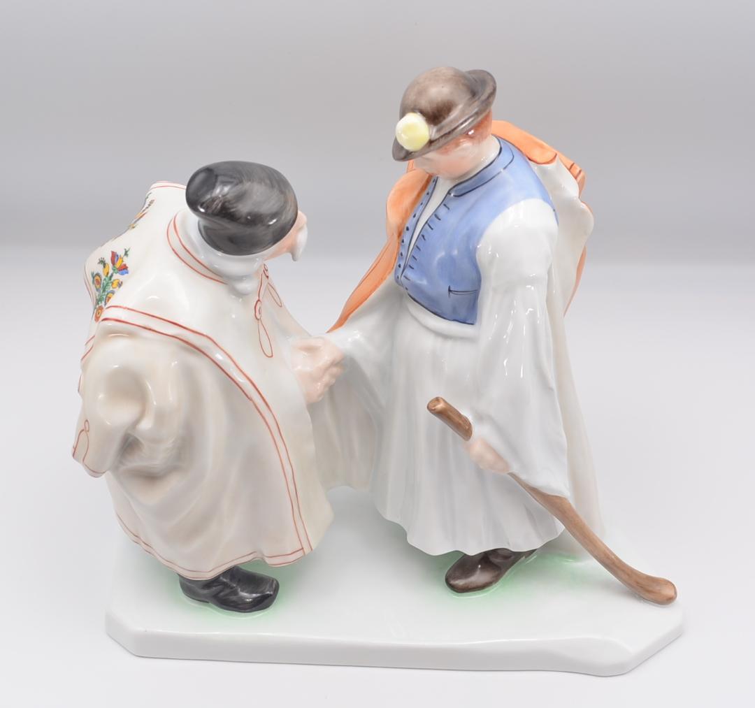 父と子の別れ　＃5506　★ヘレンド　HEREND　ハンガリー　ヴィンテージ