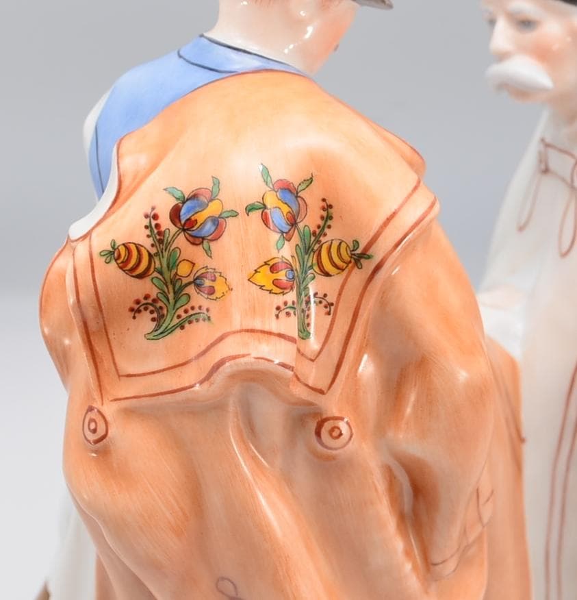 父と子の別れ　＃5506　★ヘレンド　HEREND　ハンガリー　ヴィンテージ