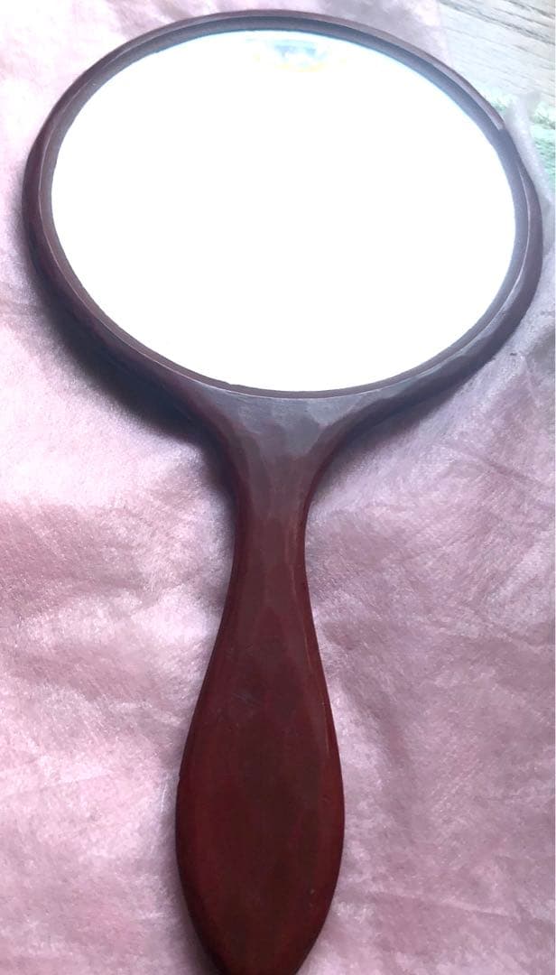 《伝統工芸品》鎌倉彫（百合）の手鏡