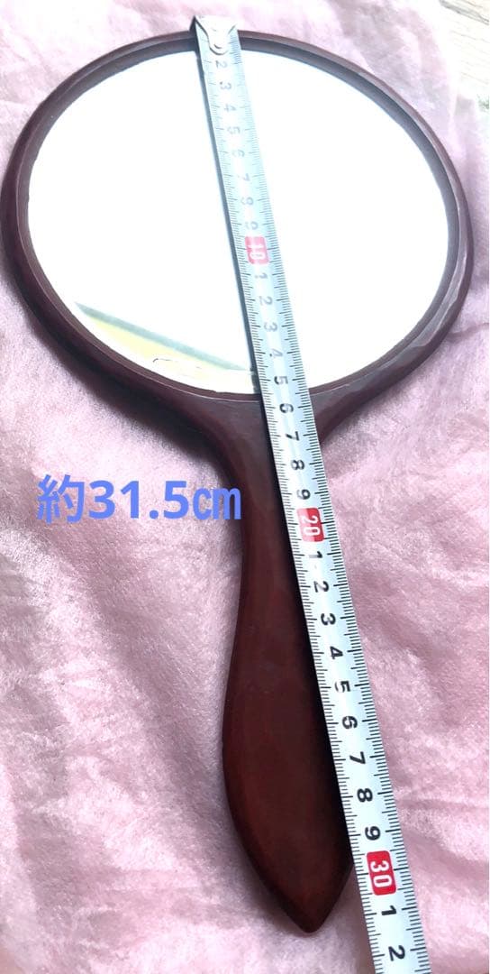 《伝統工芸品》鎌倉彫（百合）の手鏡