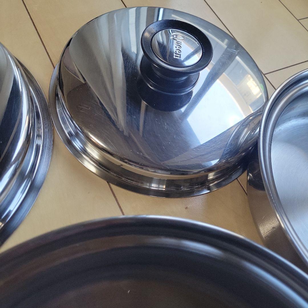 アムウェイクィーン①フライパン　大・中　セット