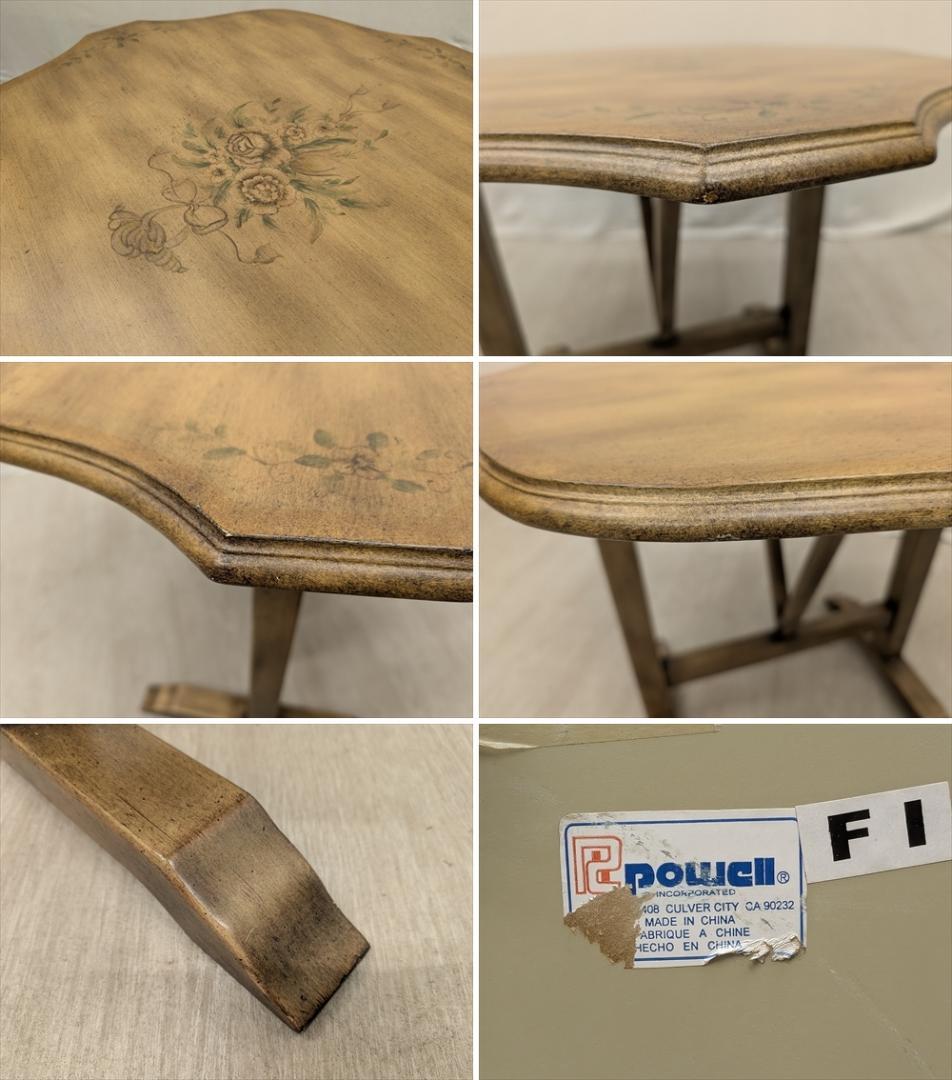 展示品　Powell　折り畳み　サイドテーブル　ダイニング　コーヒーテーブル