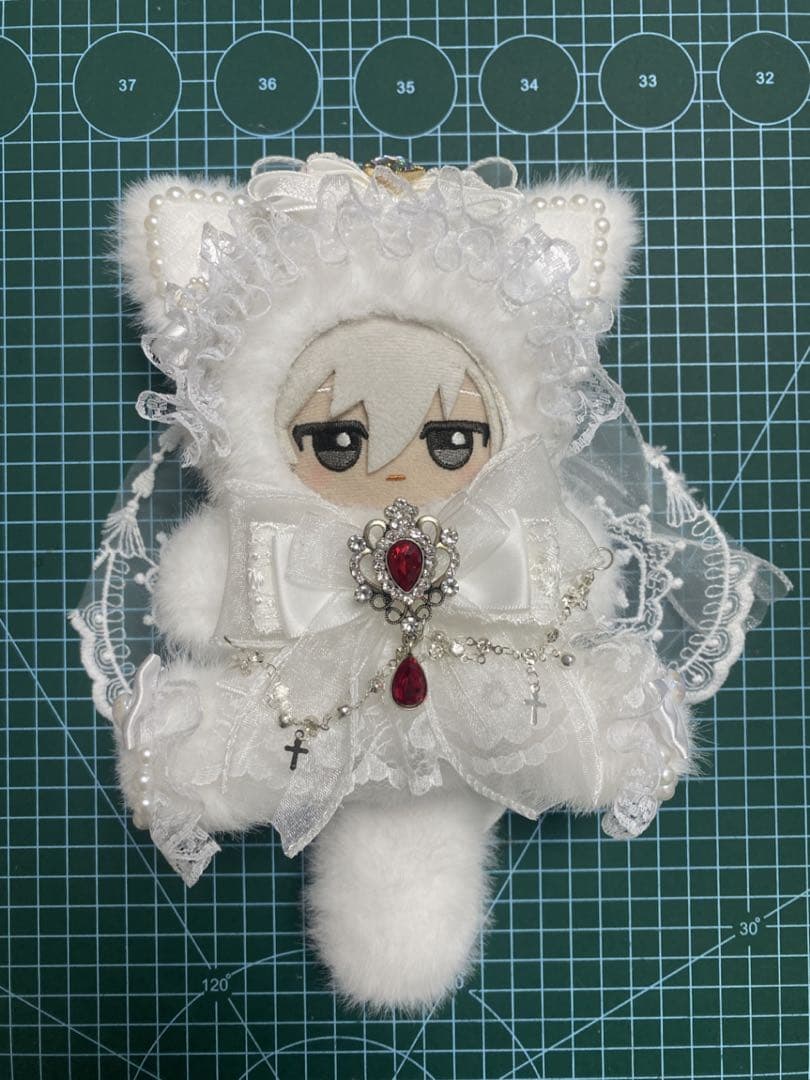 ぬい服 10cm ちびぐるみ おすわりお姫様ホワイトデー ウェディング