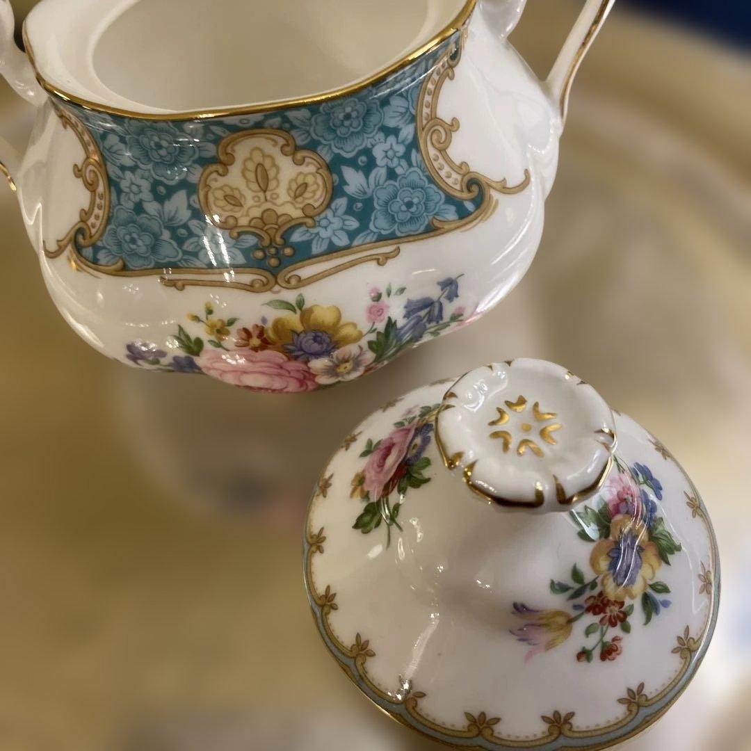 英国製 希少 美品 ロイヤルアルバート レディアスコット シュガー