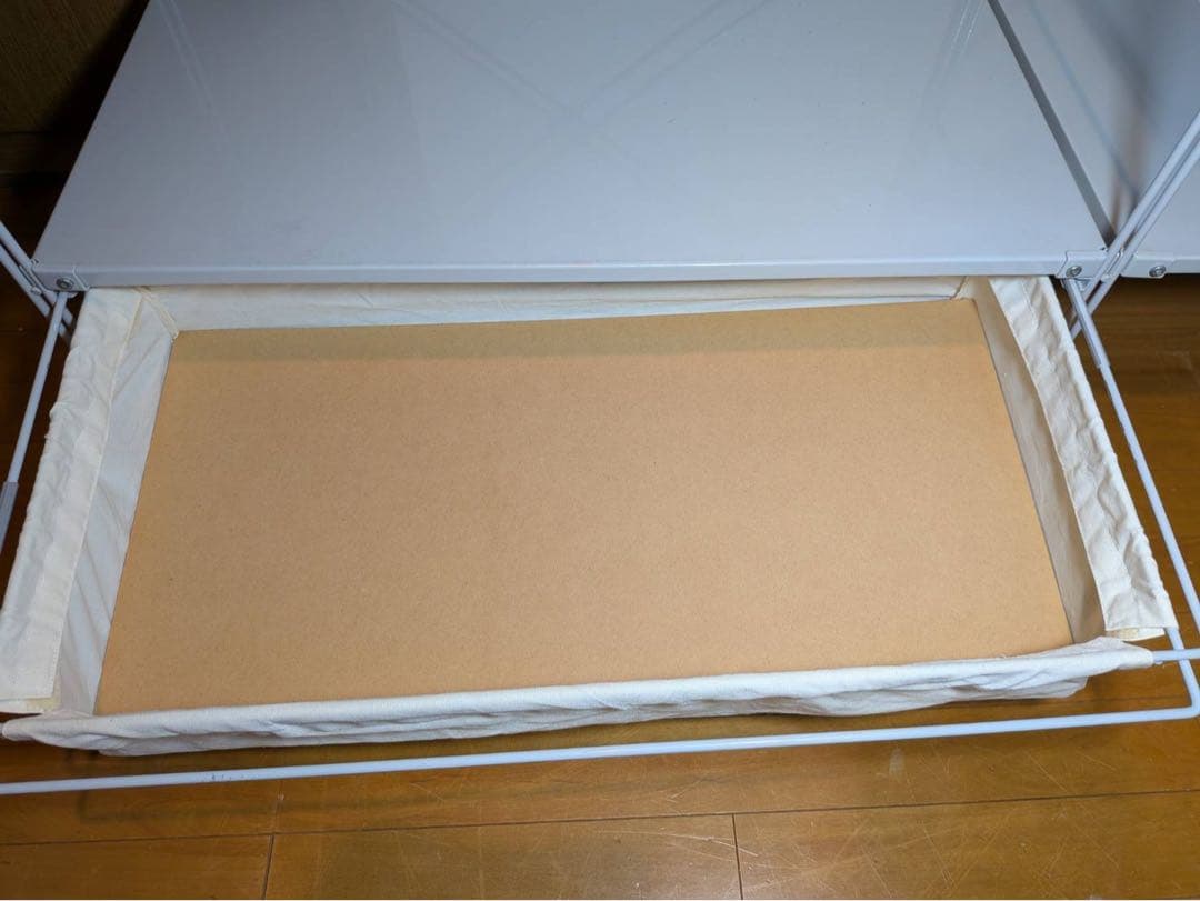 ■送料込■無印良品 スチールユニットシェルフ ワードローブ 棚 衣類収納 グレー