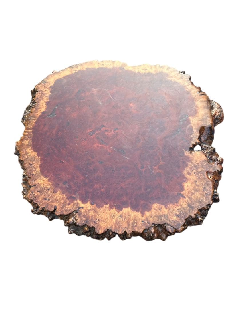 花梨瘤 瘤座卓 一枚板 瘤杢 天然木 カリン 　 -700-