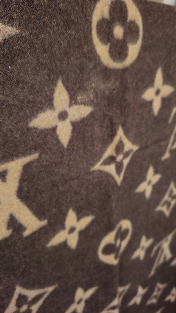 ルイ・ヴィトン リバーシブル毛 大判レア物ブランケット