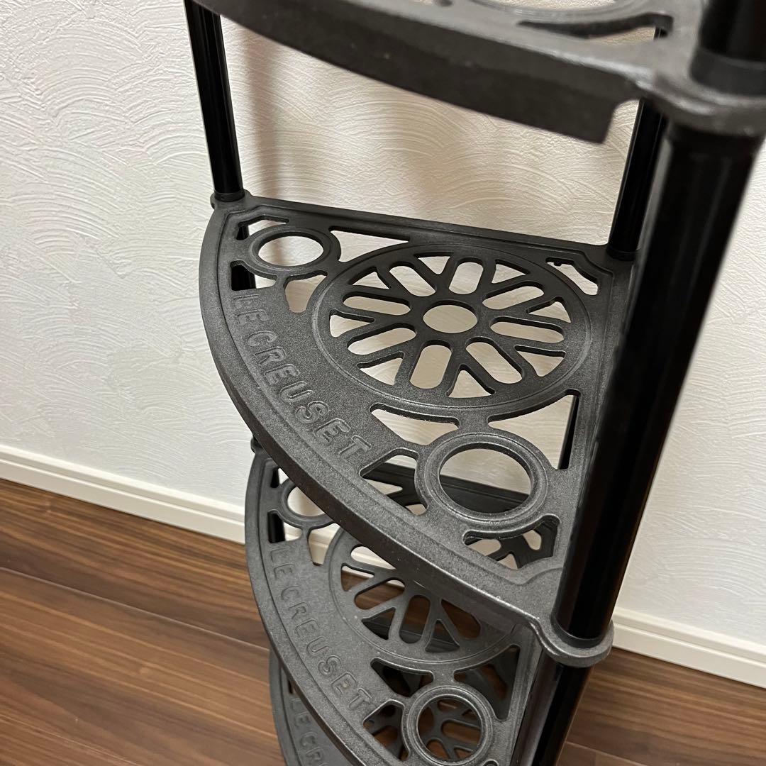 ルクルーゼ ポットスタンド 黒 マットブラック - メルカリ