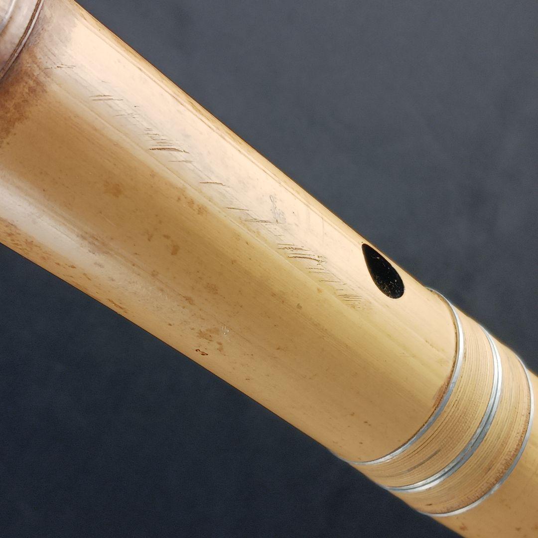 Y3110-1 琴古流 尺八 月童 銀三線 全長67㎝ 竹製 - メルカリ