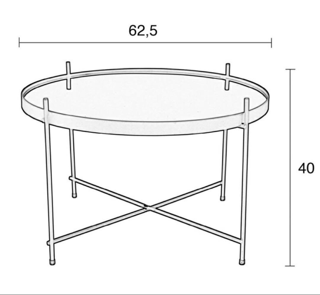 Zuiver コーヒーテーブル 大小セット サイドテーブル ザイファー