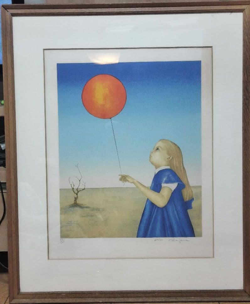 風船と少女の絵　エイボン カンパーナ　Avon Campana