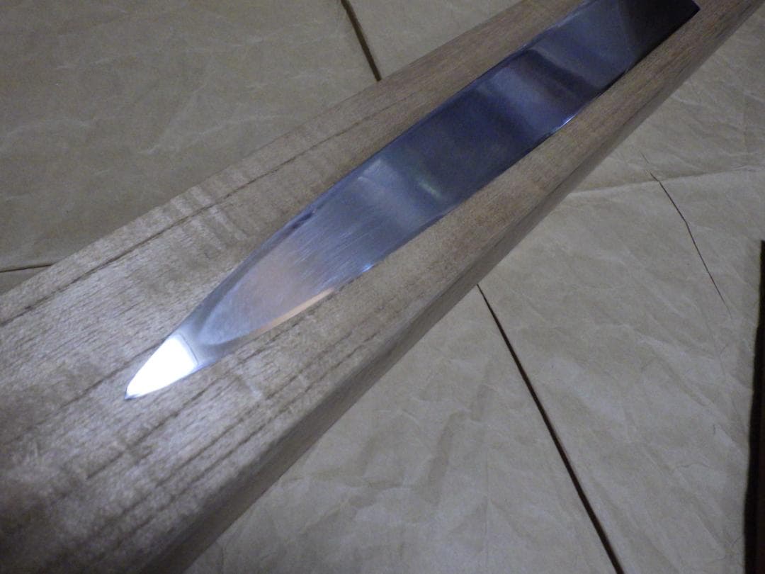 京都/有次★水本焼/柳刃刺身包丁刃渡尺１寸327ｍｍ/純日本鋼　▲記名有▲