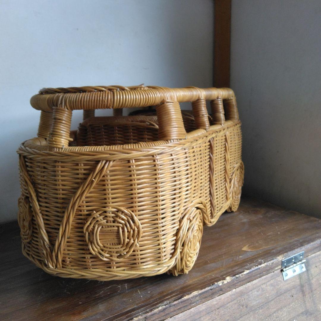昭和レトロ　ミニ籐 バス インテリア　雑貨　コレクション