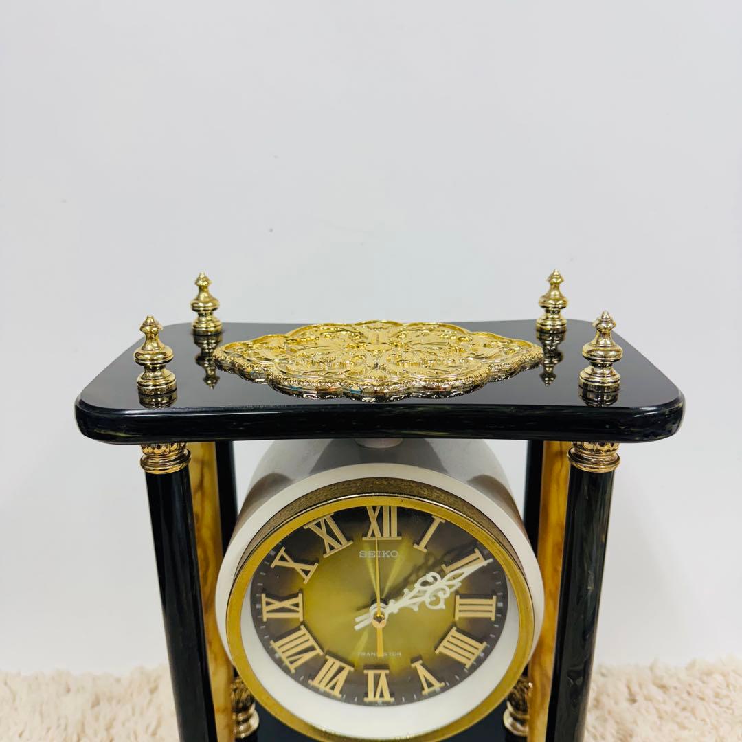 【希少】 SEIKO 置時計 TZ614 動作確認済み 非売品 アンティーク