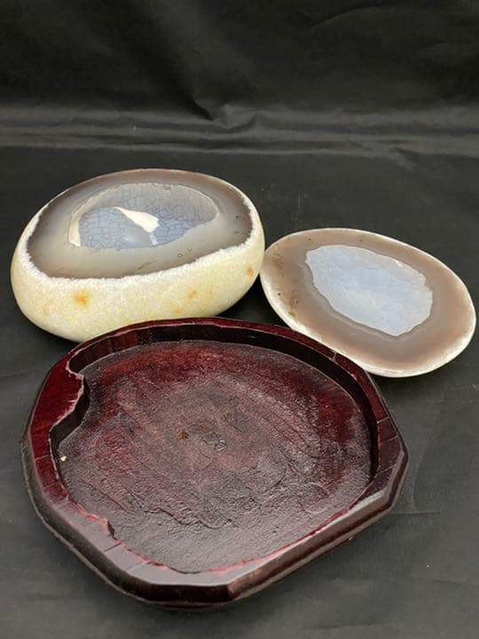 トレジャーメノウ　瑪瑙　原石　置物　台付　パワーストーン　開運　風水　インテリア