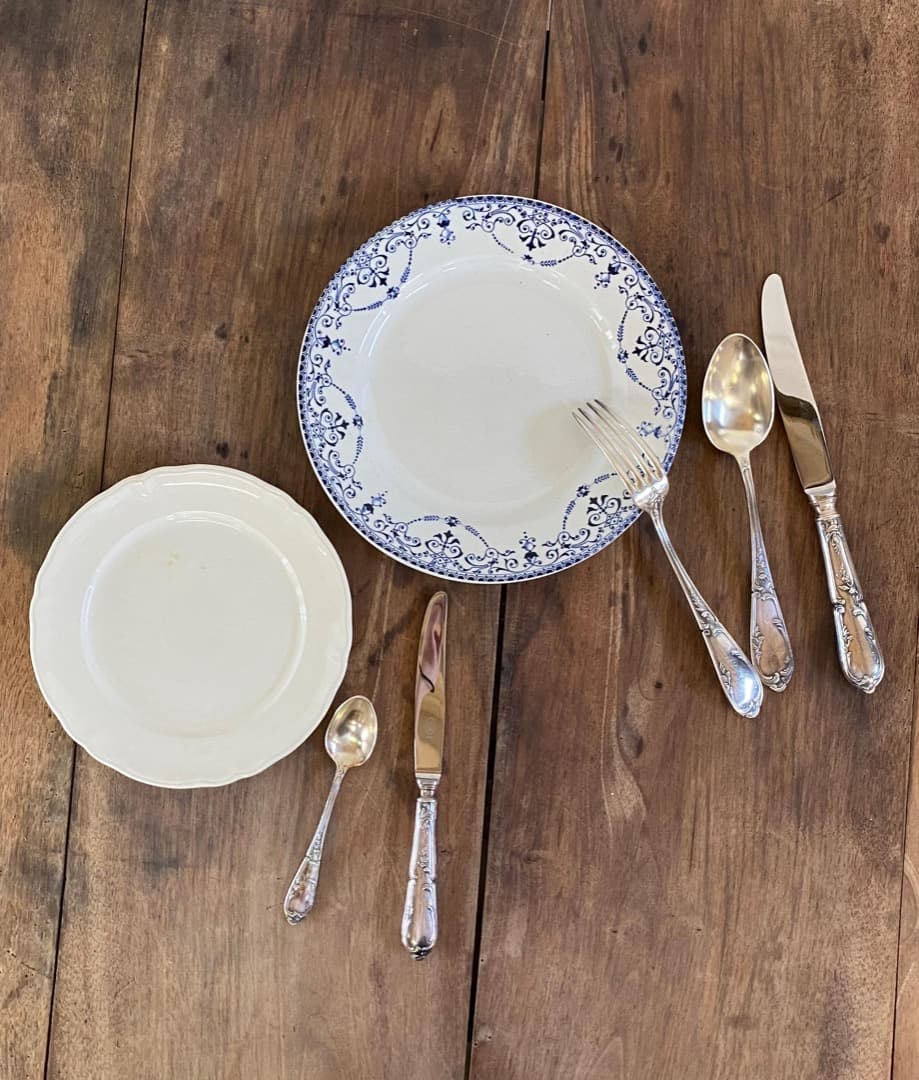 アンティーク カトラリー 5セット シルバー テーブルウェア フランス 装飾