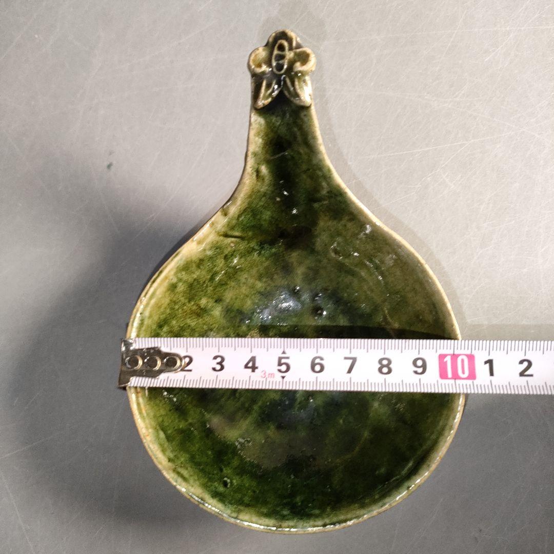 A1299-1/織部釉蓮華5客/共箱/織部焼/和食器/向付/小鉢/懐石道具/