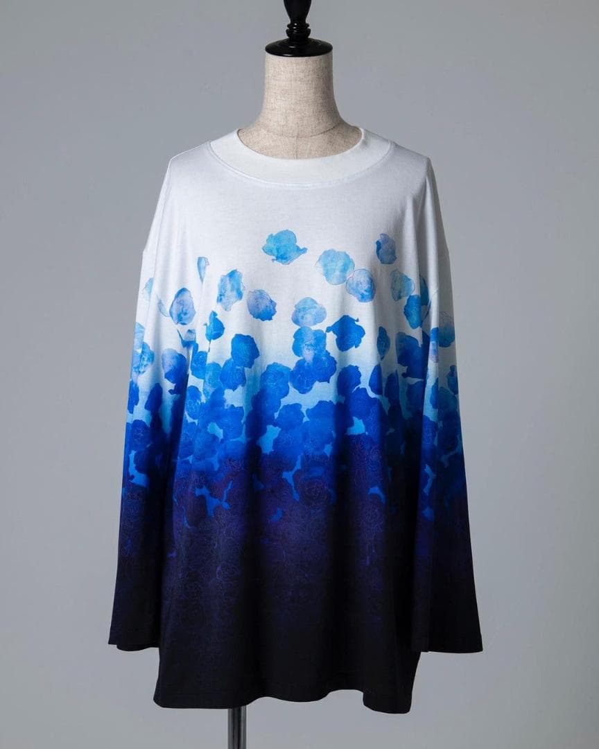 未使用　hazama × Ado 一凛の祈跡に溺れるカットソー L　下からグラデ