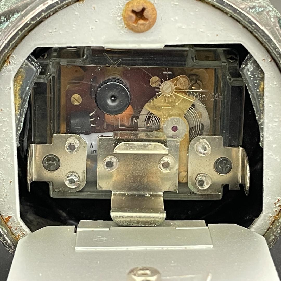 未使用長期保管品 動作品 シチズン ジュエルトロン 美術時計 唐獅子