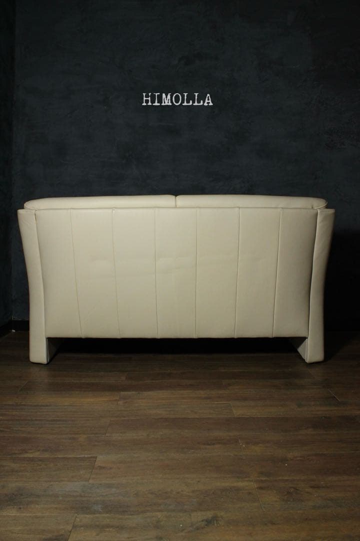 首都圏送無料〜ドイツ ヒモラ30万　総本革　ベルク2.5人掛け　ソファ　クリーム