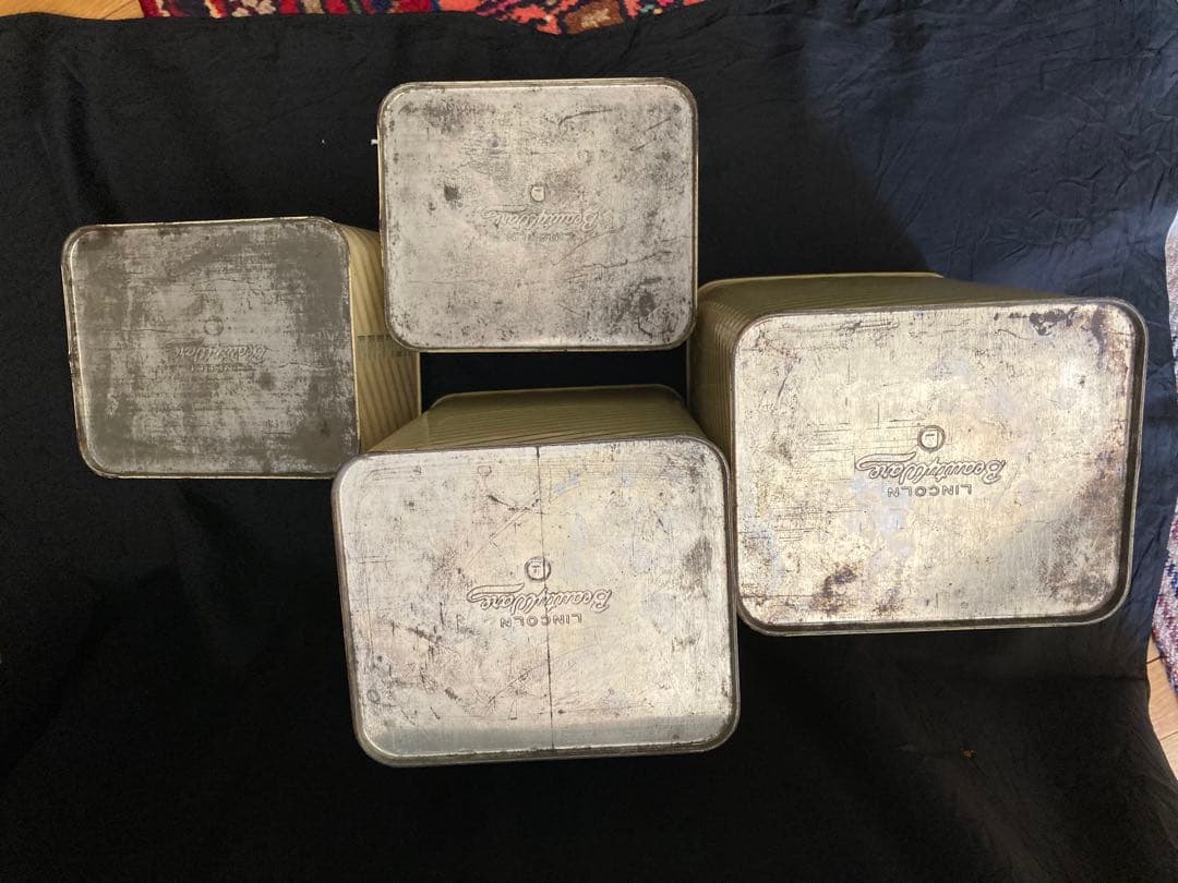 キャニスタ-セット4缶(LINCOLIN•ビンテージ