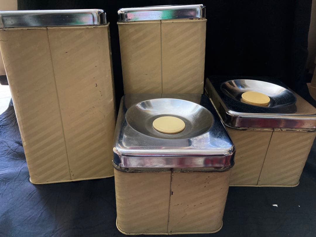 キャニスタ-セット4缶(LINCOLIN•ビンテージ