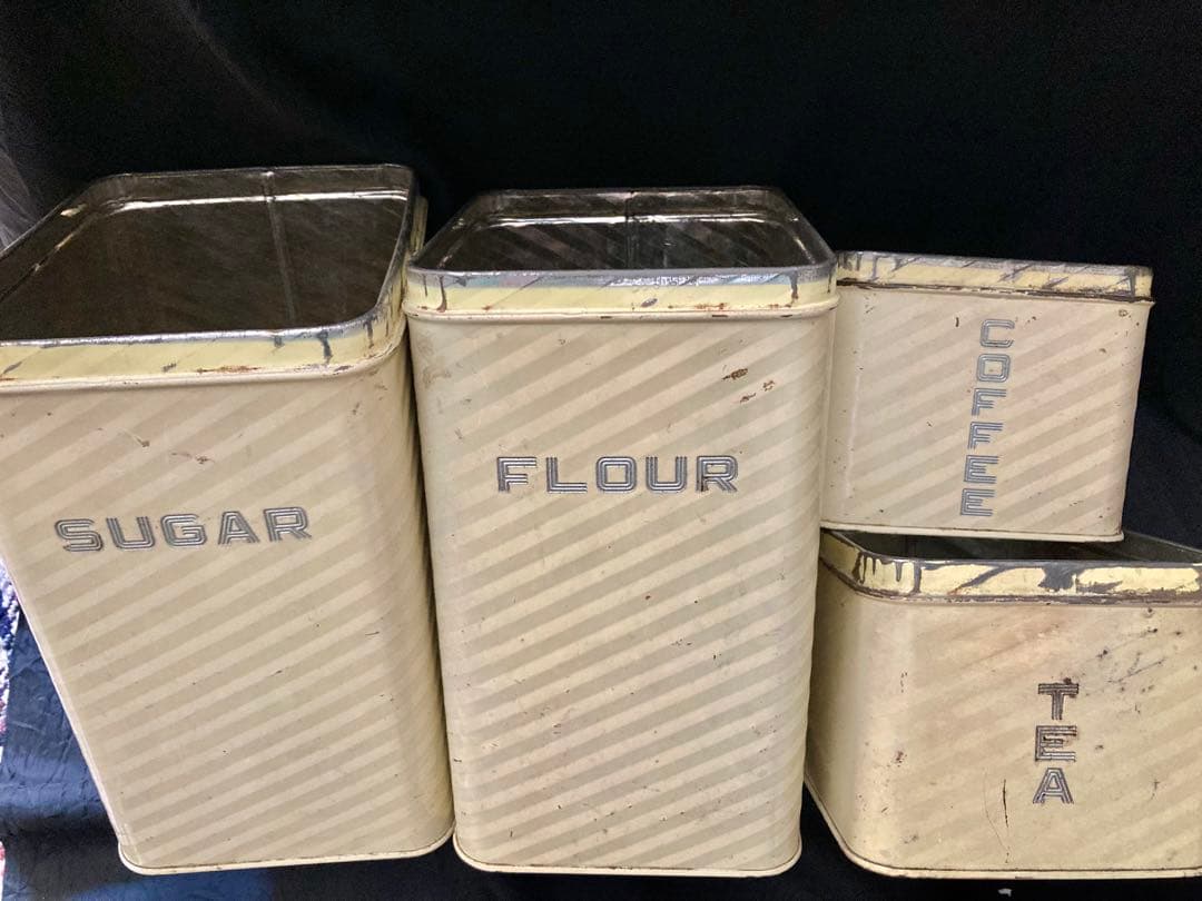 キャニスタ-セット4缶(LINCOLIN•ビンテージ