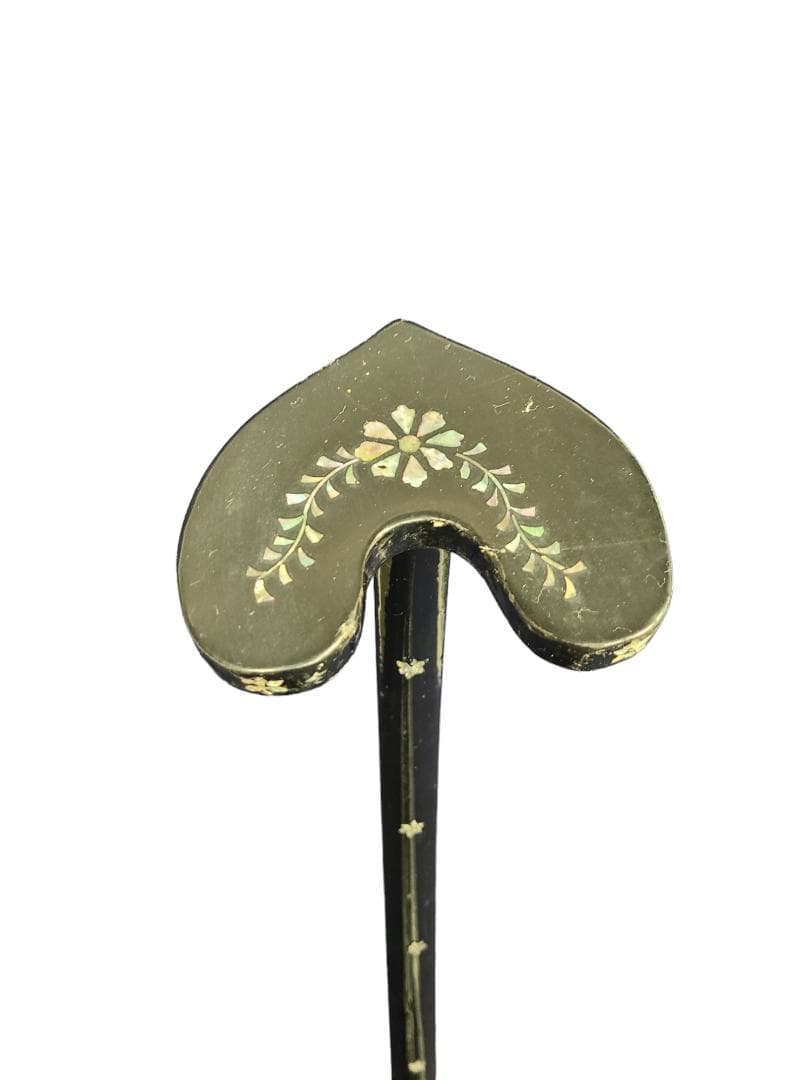 高級刀掛け2 螺鈿 1本掛け 約66x26x20 日本刀 真剣 骨董 0118