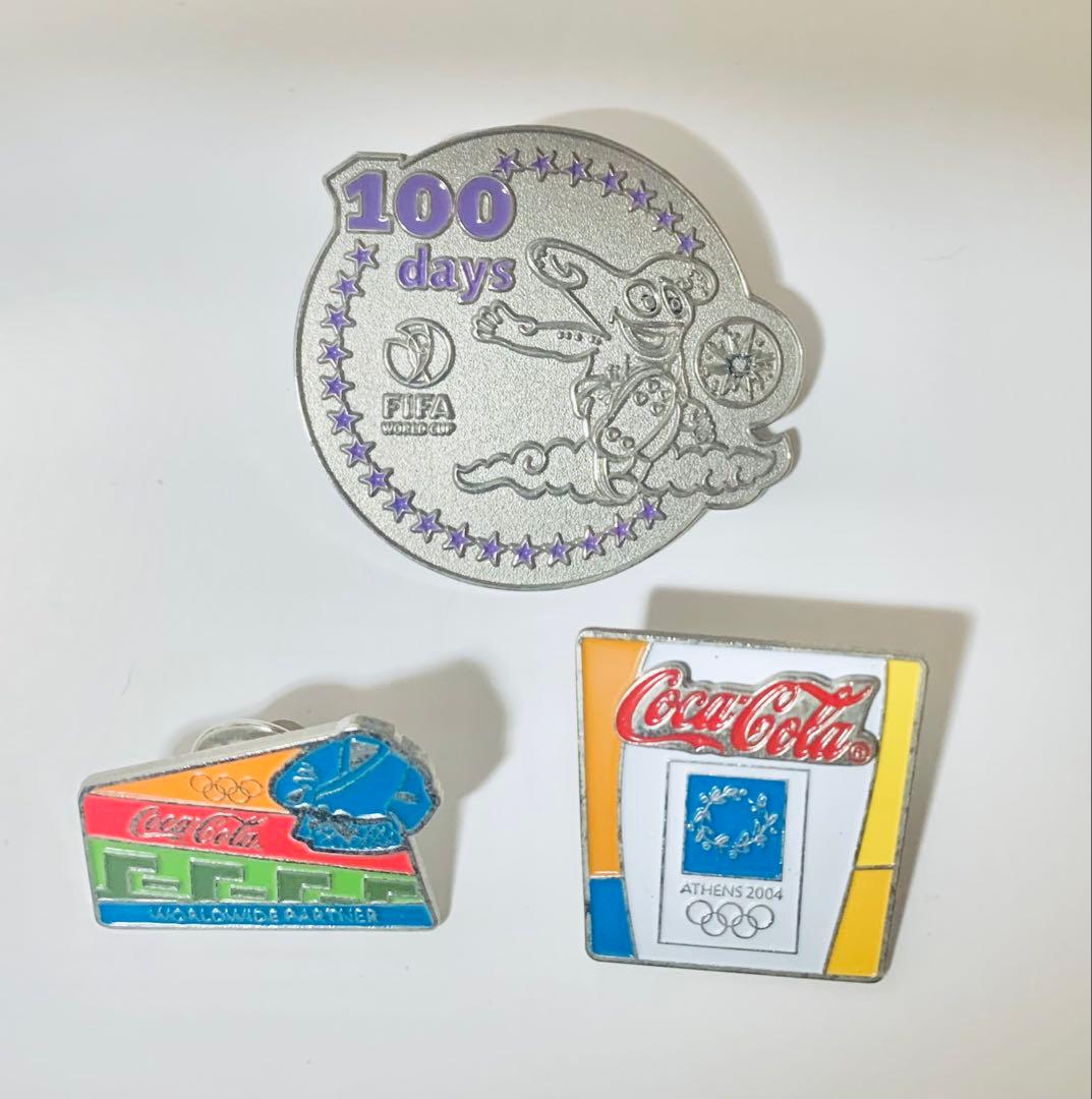200 days FIFA カウントダウンバッジコカコーラ 2004 ピンバッジ
