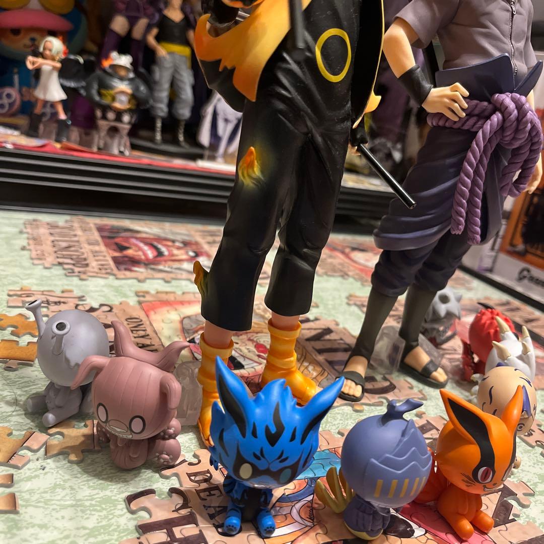 一番くじNARUTO 紡がれる火の意志A賞ナルトB賞サスケ➕尾獣コンプ9体セット