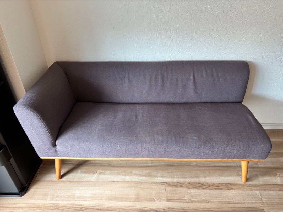 セット① マナベインテリアカウチソファ幅143×奥61×高66