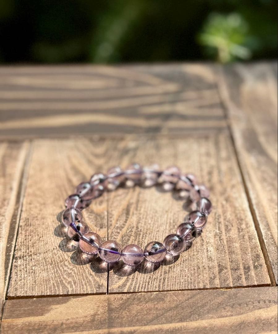 【超高品質•超希少石】ロマネサイトinアメジスト　10.5mm