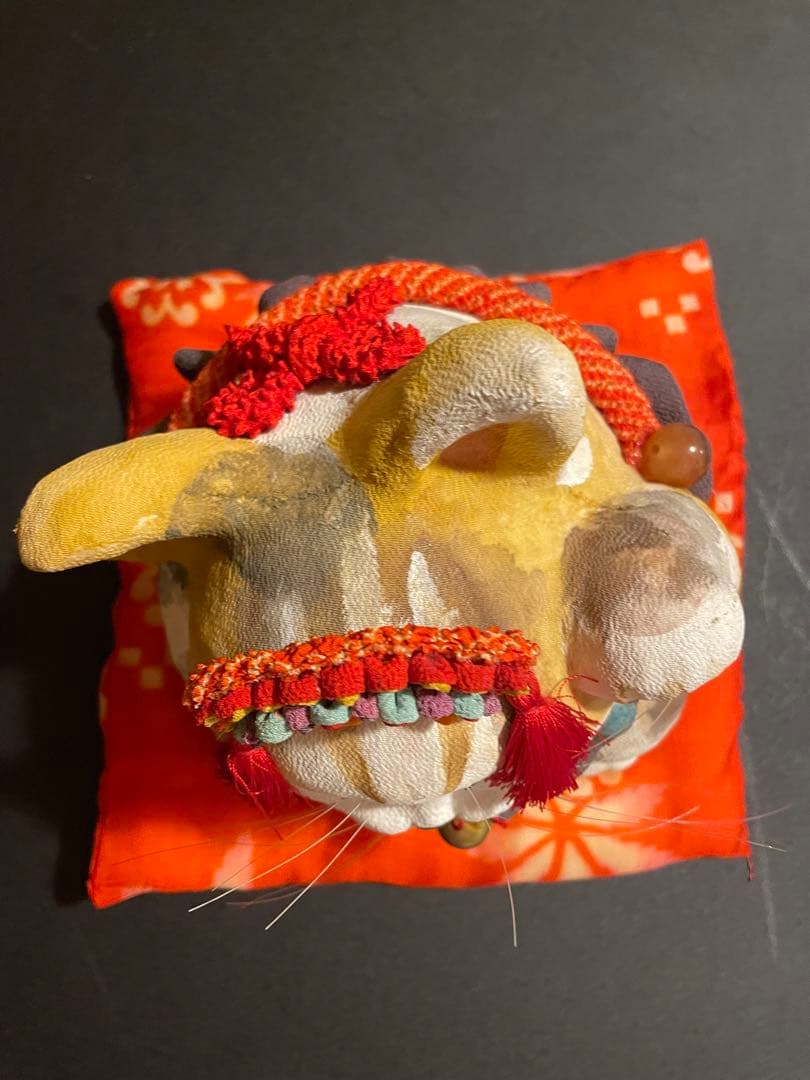 招き猫　福猫　石渡いくよ　縮緬