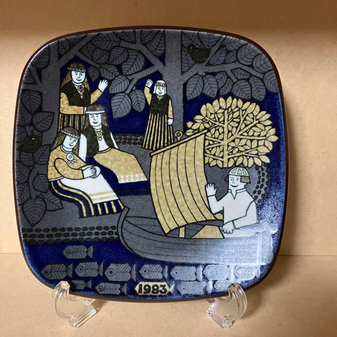 イッタラ　アラビア　iitala ガラスカード　絵皿