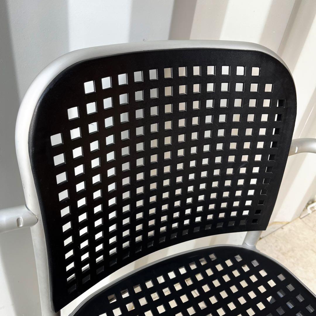 取付無料！カッシーナ デパドゥバ シルバー おしゃれブラックオフィスチェア✨