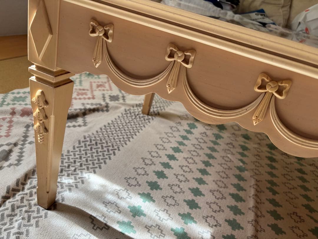 リンホーリン♡リボン♡センターテーブル 美品 レア 大塚家具 週末セール